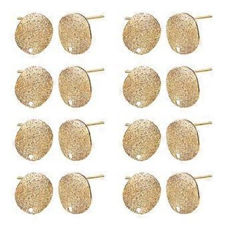 20 stk. Øredobberposter Flate Legering Øredobber Studs DIY Øredobber Lagingsposter Smykkefunn