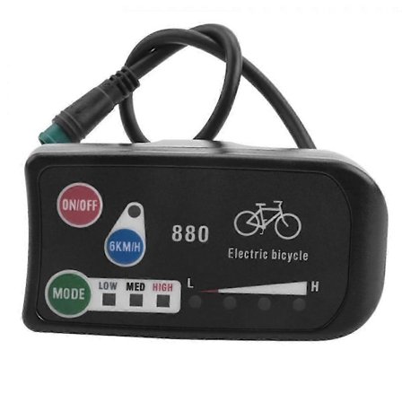 Elektrisk Cykel Display 36v 48v Ebike Ligent Kontrollpanel LCD-Display Led880 Vattentät Kontroller
