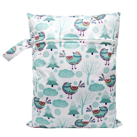 Tegneserietrykk Baby bleieveske Vanntett Våttørr Bleie Glidelås Håndveske Stor kapasitetsveske for barnevogn og reise Slitesterk