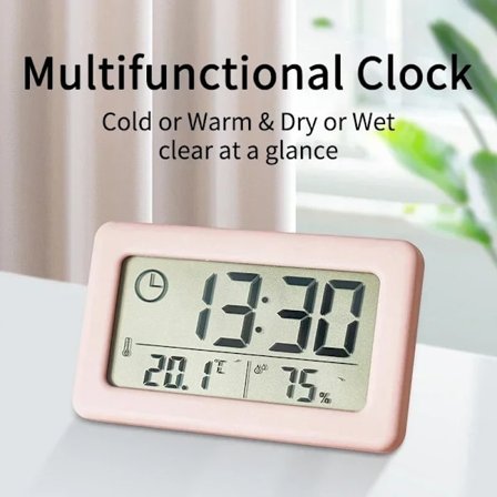 12/24-hour Led Table Clock Multifunctional Classic Clock Digital Desktop Office Ornament Portable Alarm Clock Bedroom Supplies