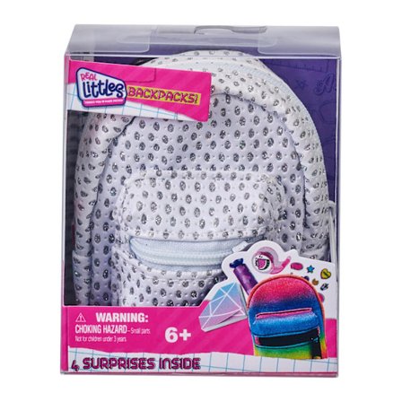 Real Littles Backpacks s3 Vit Strass