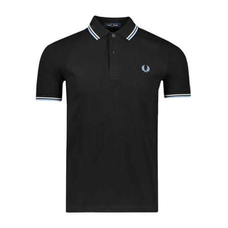 Fred Perry, Polo Zwart, Heren, Maat:M,Katoen