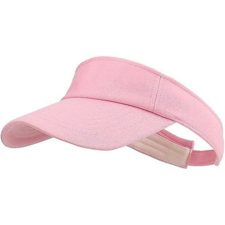 Solhatt Sports Justerbar Baseball Cap Utendørs Uv-beskyttelse Dame Herre Toppløs Pustende (hvit)(rosa)