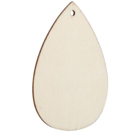 100 stk Treørepynt Original Farge Hullet Ut DIY Håndlaget Håndverk Smykker Tilbehør