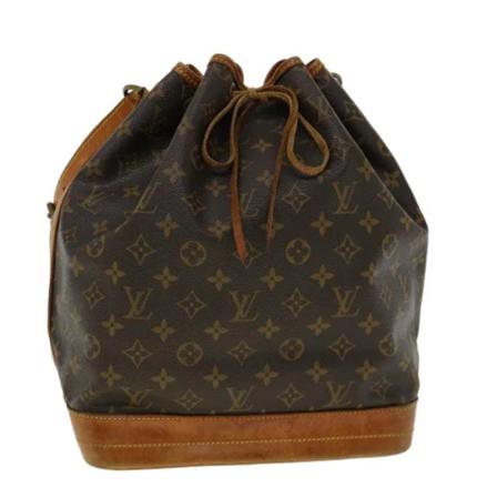 Louis Vuitton Vintage, Pre-owned Noe Monogram Bag Bruin, Dames, Maat:ONE Size,leer