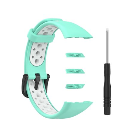 Tvåfärgat silikonarmband för Huawei Band 6 / Honor Band 6 [DB]
