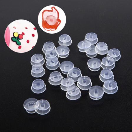 25st Genomskinliga Knappar Tillbehör För Diy Sandal Shoe Charm