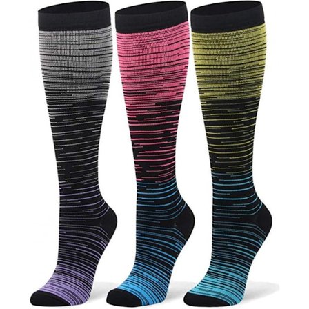Sportsstrømper - Kompressionsstrømper - Tre par strømper til damer og herrer