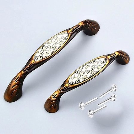 2 X Kaapin Vedin, vintage Keraamiset Kaapin Vetimet, Laatikon Vetimet Ja Nupit Kaapin Vetimet Huonekalujen Vedin, Laatikon Kaapin Vedin Ruuveilla 