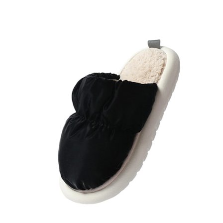 Avtagbar Tvättbar plyschtoffel för män Comfy Thicken Thermal Shoes for Indoor Home