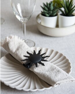 Serviettring Sol 10-Pk Svart