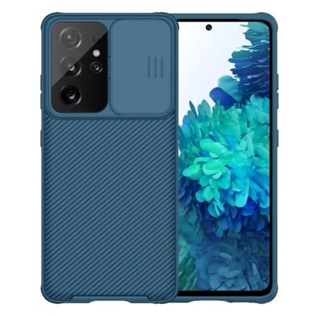 Samsung Galaxy S21 Ultra - Nillkin Camshield Pro Skal - Blå Blue Blå
