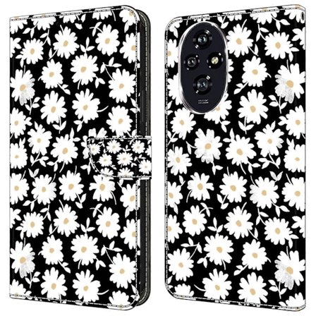 For Honor 200 5G Lompakkokotelo Magneettilukolla 3D-kuvioitu Nahkainen Puhelinkotelo