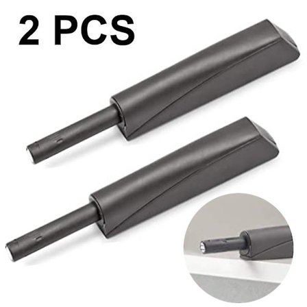 2 stk. Sorte tryk-døråbnere Tryk for at åbne døråbner Dørlukker