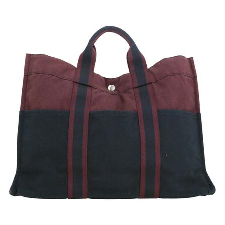 Hermès Vintage, Pre-owned Tote bag Zwart, Dames, Maat:ONE Size,Canvas