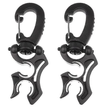 2 Sæt Dykning Dobbelt Regulator Slangeholder Octopus Slangeholder med Drejelig & Foldbar