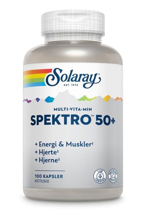 Solaray Spektro 50+ 100 kaps., Helse & Madvarer, Vitaminer, Multivitaminer