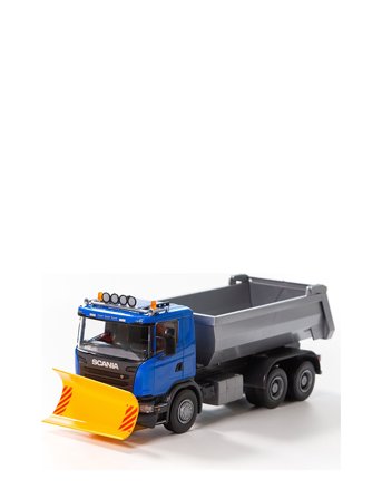 EMEK Tippbil Plog Scania Blå 1:25 - Multi/patterned - SCALA 1:25