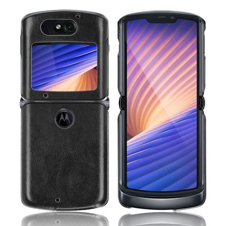 Croco Motorola Razr 5G kotelot - Musta
