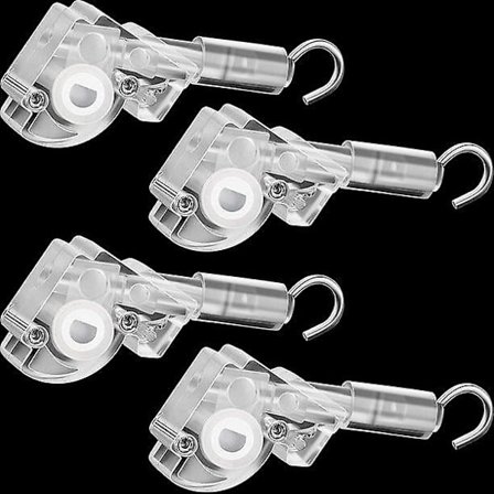 4 stk. Persienner Blind Wand Tilt Control Wand Tilter til 1 tommer Mini Blind Head Rail Blind Tilt Mekanisme Udskiftning med D-formet Gear Tilt 