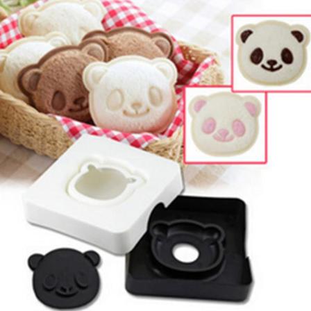 E Panda Shape Diy Sandwich Ters Cookie Form Kids Bento Decorati