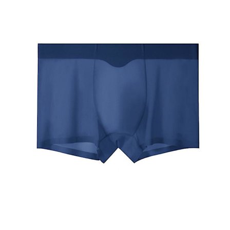 Herre Usynlige Underbukser Is Silke Boxer Briefs Sexede Gennemsigtige Trusser