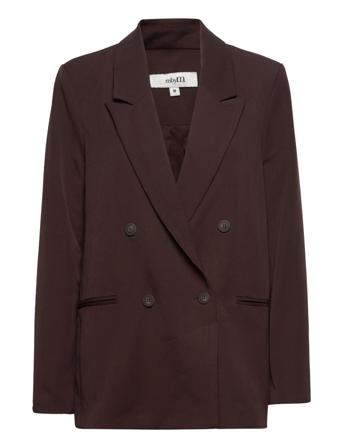 Brennda-M Blazers Double Breasted Blazers Burgundy MbyM