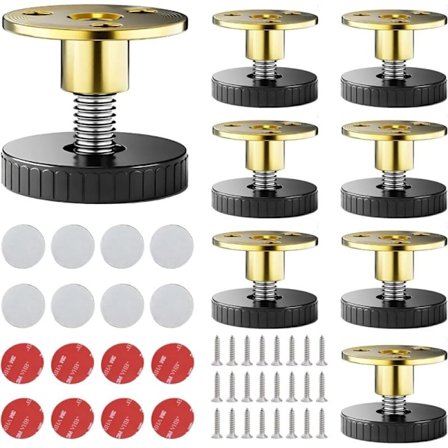 8 stk. Justerbare møbelben, 27-40 mm møbelben, møbelben med ridsefaste nivelleringsfødder, til skabe, sengeben, borde, sofaer