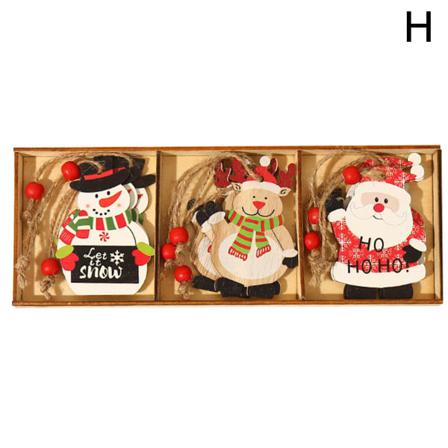 9/12 St Julgran Hängande Trähängen Xmas Home Party O