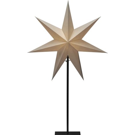 Konstsmide - Julestjerne Pappersstjärna greige, met.fot Greige