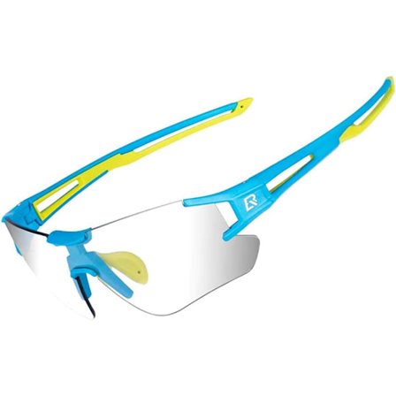 Fotokromatiske solbriller for menn, sykkel, polariserte halvbuede briller for sport, MTB, fiske, løping