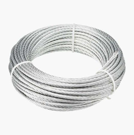 Förzinkad stålvajer 4 8 mm 25 m