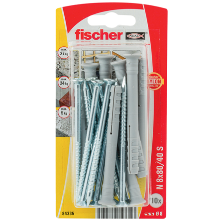 Fischer Spikerplugg N Zk 8X80Mm 10stk