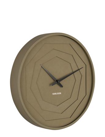 Wall Clock Layered Origami Home Decoration Watches Wall Clocks Grøn KARLSSON