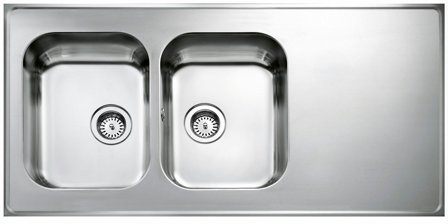 Intra AH12-KV Diskbänk med korgventil 1200x600 mm, Kök