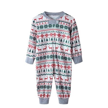 Julepyjamas Matchende Familie Pyjamas Sæt Mor Far Børn Tøj Look Outfit Baby Pige Rompers Nattøj