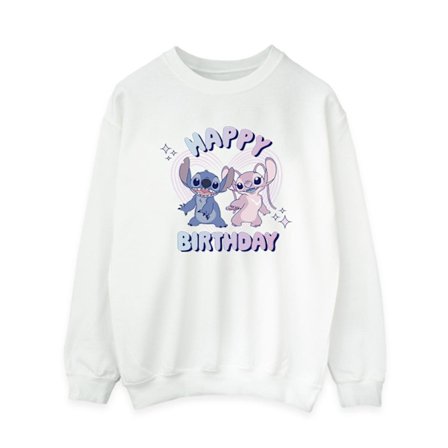 Lilo & Stitch Dam/Dam Happy Birthday Tröja 3XL Vit