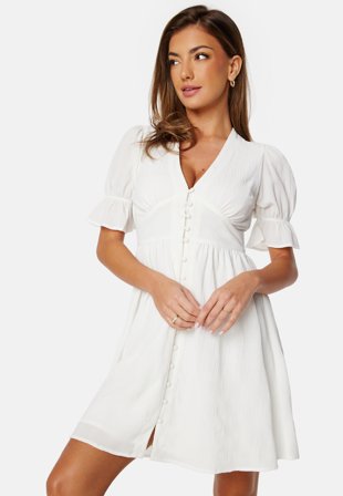 Bubbleroom Occasion Structured Button Front Dress Klær