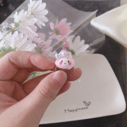 Cinnamorolls Anime Ring Justerbara Tillbehör och HelloKittys My