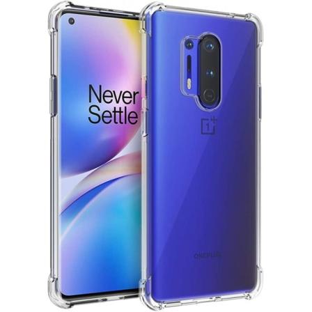 OnePlus 8 Pro Støtsikkert skall med forsterkede hjørner Transparent