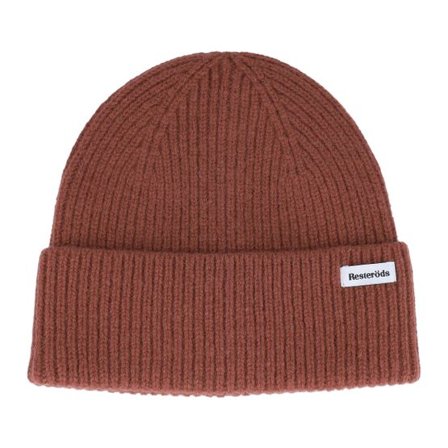Resteröds - Brun cuff Beanie - Wool Beanie Brown Cuff @ Hatstore