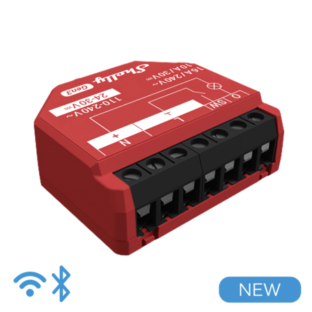 Shelly · Unterputz · 1PM Gen3 · 2er Pack · Relais · max 16A · 1 Kanal · WLAN · BT
