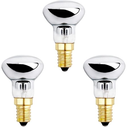 E14 R39 25W Lava Lampe Pære, Dæmpbar, Varmt Hvid 2600k, 250lm, Små Reflektorpærer Til Opvarmning Af Boblelampe, Raketlampe, Glitterlampe, 3 Pak