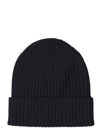 FUB Rib Beanie - Black - 80/90