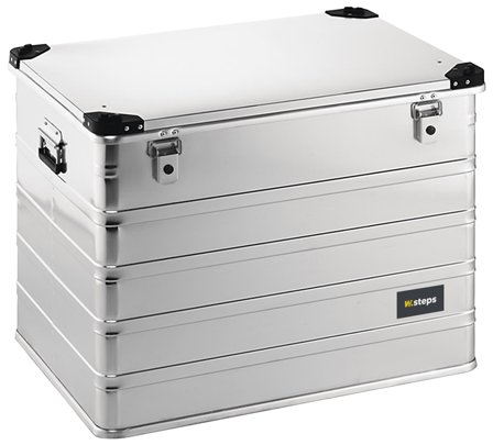 W.steps 829243 Aluminiumsboks 243 l, utvendige mål 782x585x620 mm, Garasjeinnredning & oppbevaring