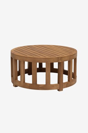 Hillerstorp - Bord, Teak Ø 80 cm - Brun - Soffbord utomhus - Från Homeroom