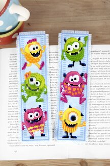 Stickpackung Lesezeichen Monster 2-er Pack