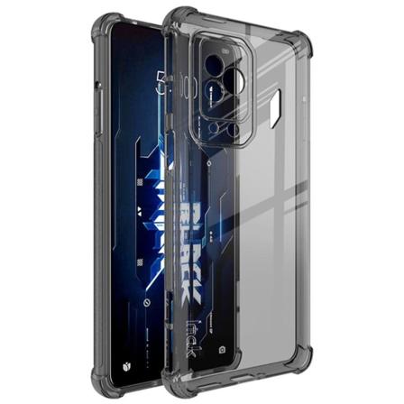 IMAK Airbag Cover til Xiaomi Black Shark 5 - Gennemsigtig Sort Transparent