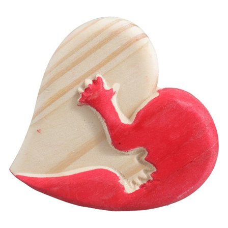 Puinen rakkaussydänveistos, ainutlaatuinen ja tyylikäs ystävänpäivälahjakoriste