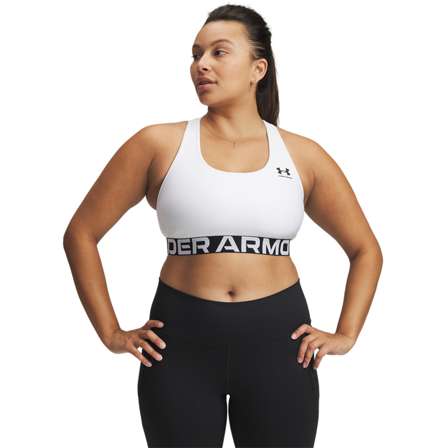 Under Armour HG Mid Branded Sports-BH Hvit